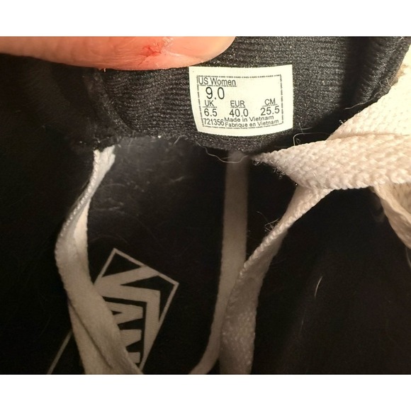 VANS FILMORE FILMORE HI shoes AUTHENTIC, US size 9 women's black white high top - Picture 10 of 10